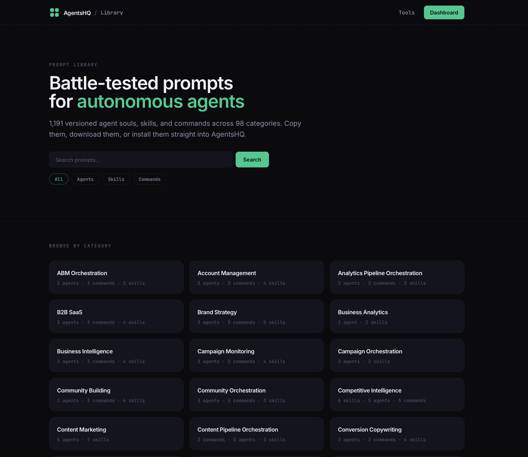 AgentsHQ screenshot 2