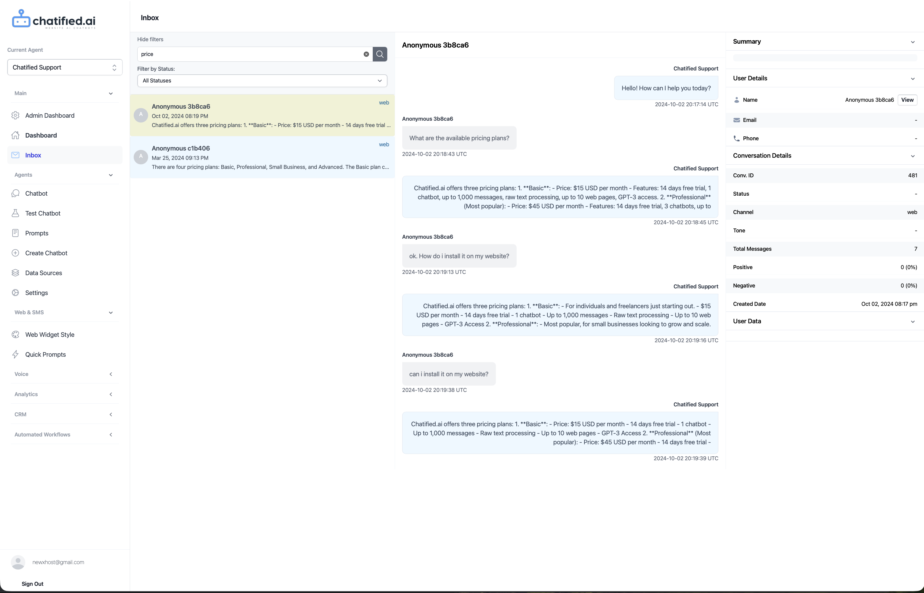 Chatified screenshot 2